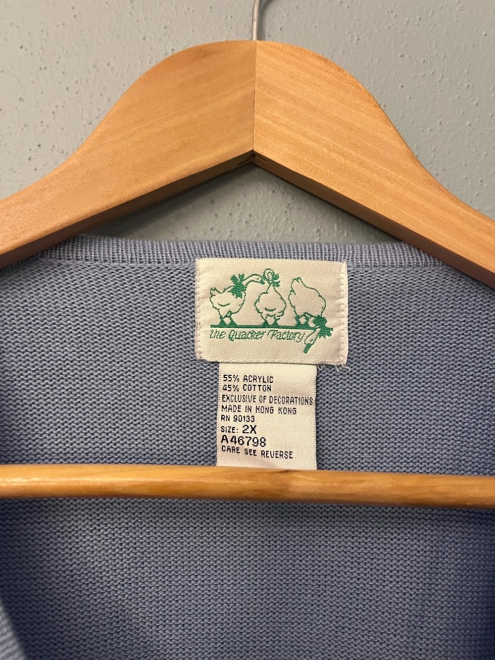 Quacker Factory Embroidered Floral Crewneck Sweater - Picture 3 of 3